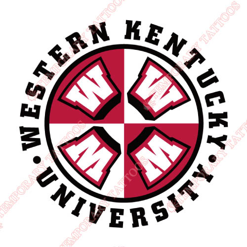 Western Kentucky Hilltoppers Customize Temporary Tattoos Stickers NO.6986
